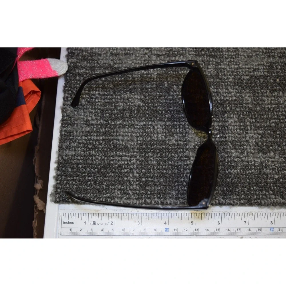 RARE 1960's Vuarnet Pouilloux 002 Sunglasses France Made Black Cat Eye Pre-1968